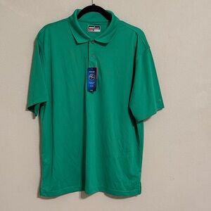 Grand Slam Classic Green Polo Shirt. Size L NWT